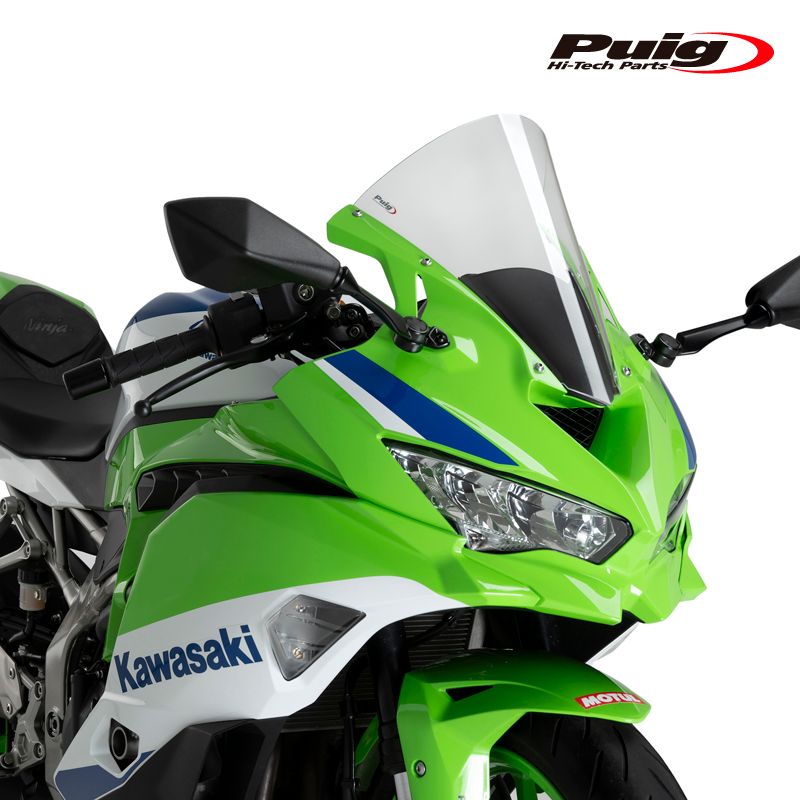 Puig 22468W R-RACER SCREEN CLEAR KAWASAKI ZX-4R|ZX-4RR NINJA 24-25 プーチ スクリーン カウル