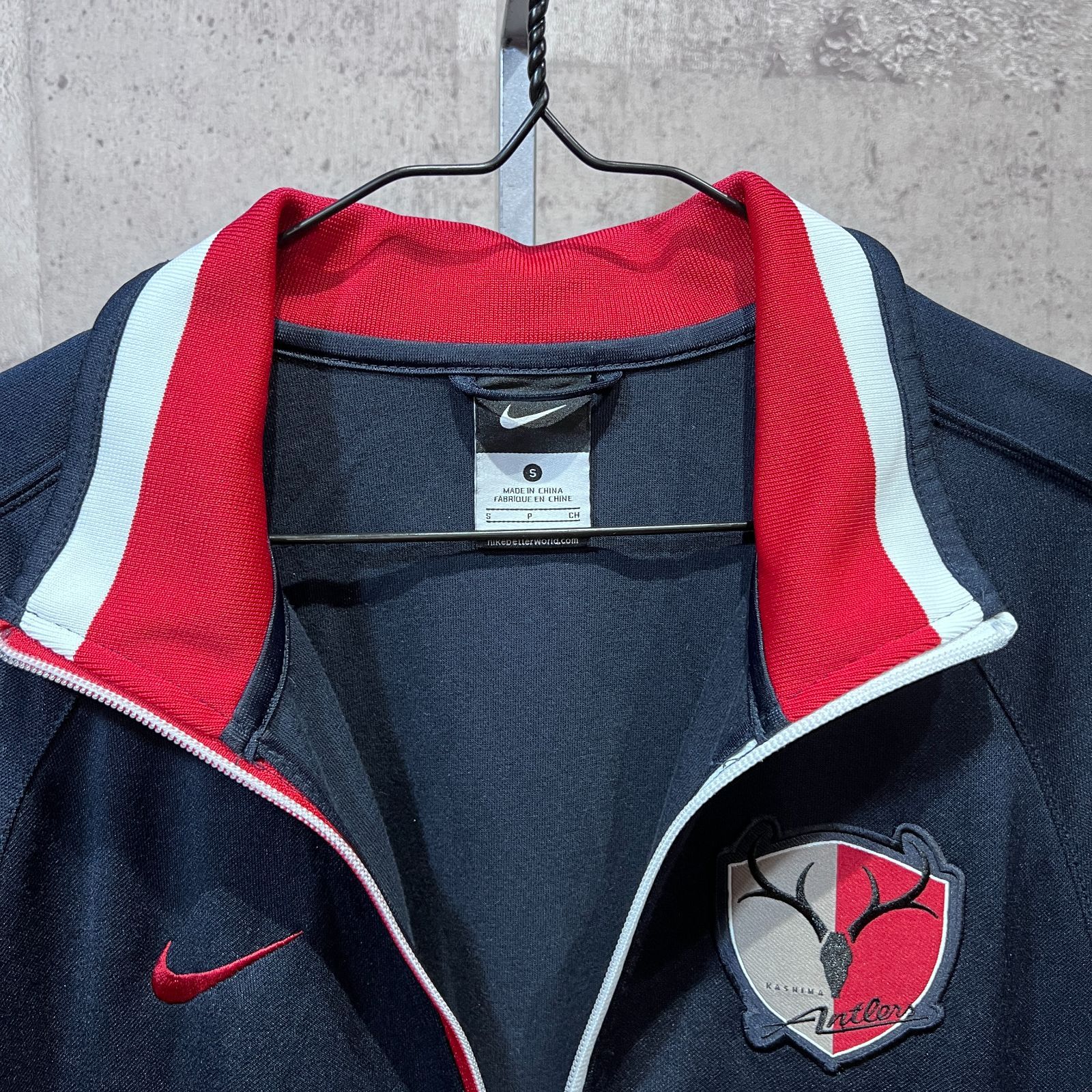 鹿島アントラーズ刺繍ロゴNIKE ナイキジャージトラックジャケット