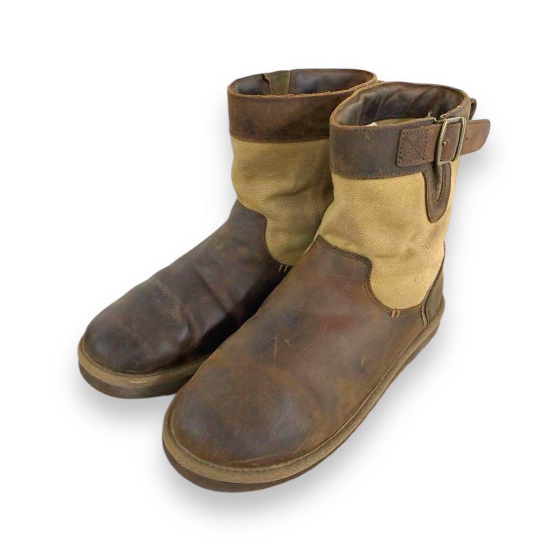 UGG アグ レザー ショートブーツ 23.5cm キャンバス 1005608K