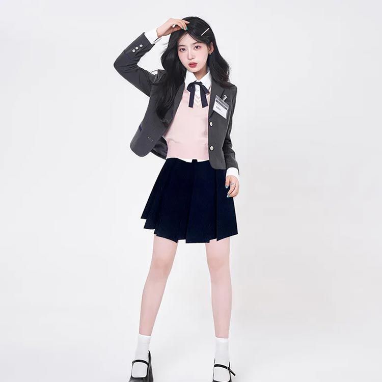 上下セット 制服 ブレザー 女の子 スクール制服 スーツ 韓国 制服 制服