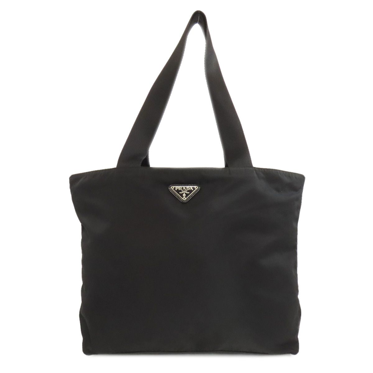 PRADA プラダ ロゴ金具 トートバッグ ナイロン レディース [中古