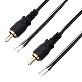 ♥品 F-FACTORY スピーカーケーブル ピンプラグ－先バラ 1m×2本組 VM-4080