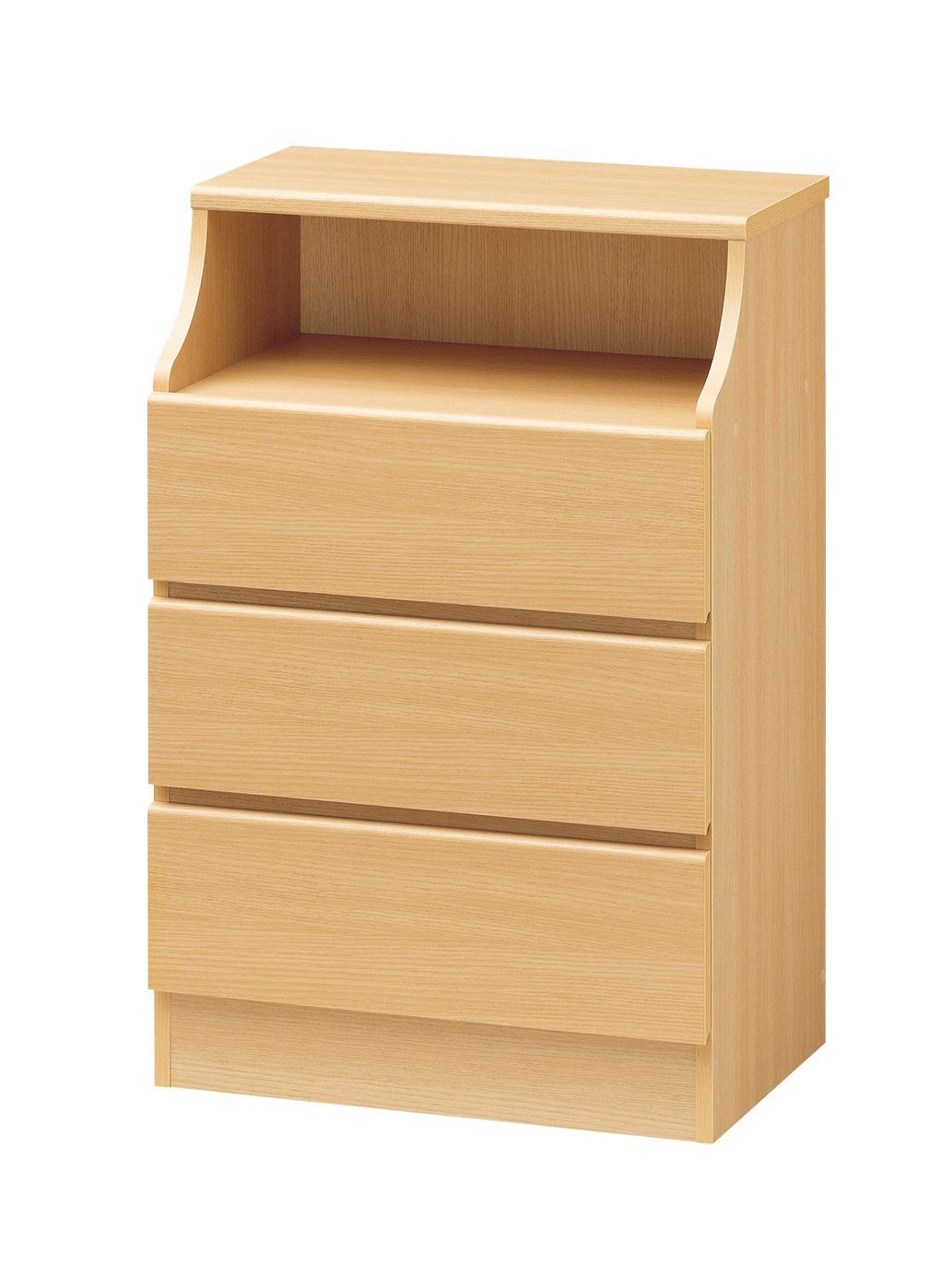 SHIRAI チェスカ CSC-9060H NA 組み立て簡単 カラーとサイズが選べるチェスト 幅60×奥行41.9×高さ90.9cm ナチュラル