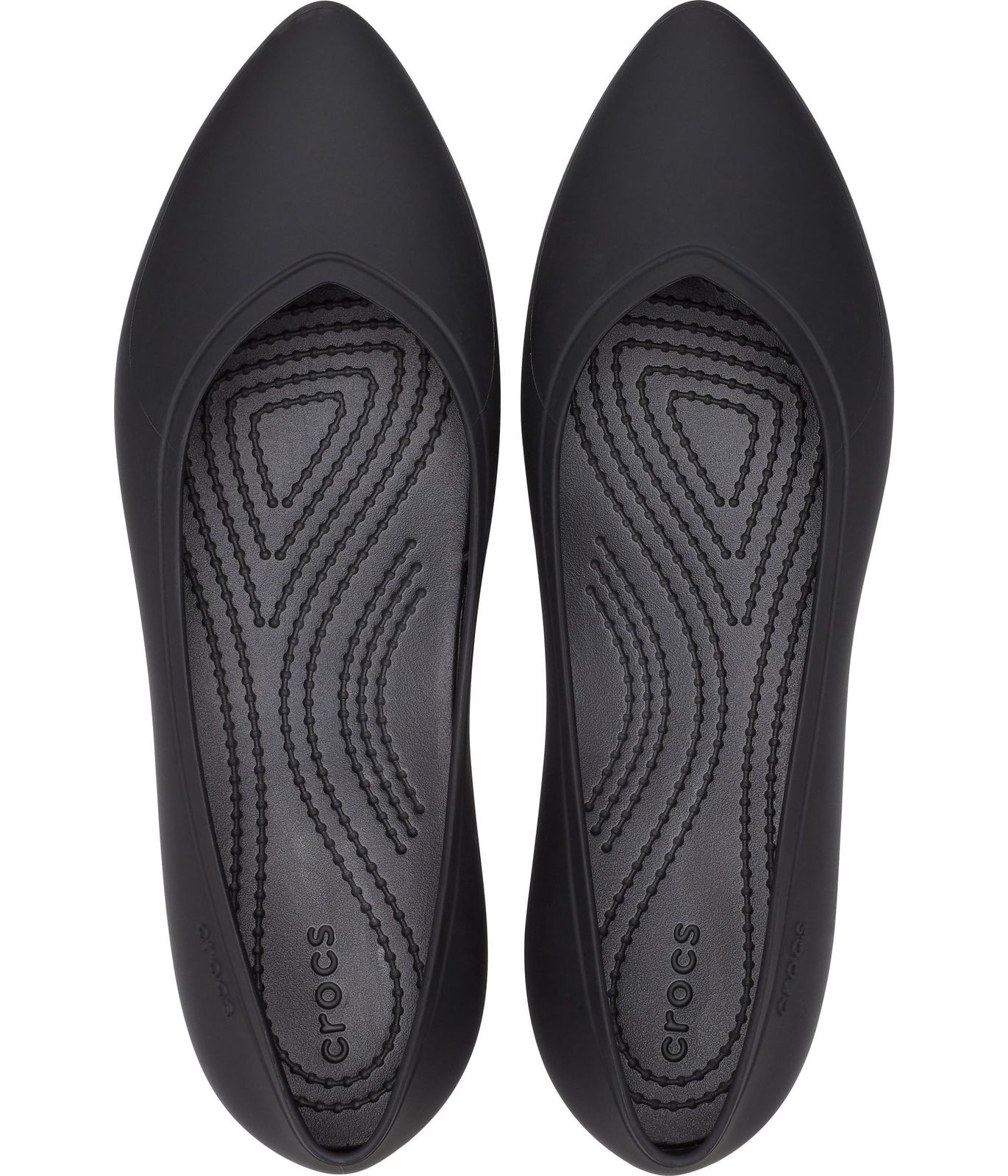 クロックス バレエシューズ ブルックリン ポインティッド フラット レディース ブラック 25.0 cm ブラック 25.0 cm