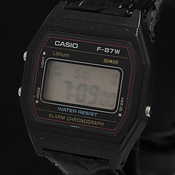 稼働 カシオ F-87W QZ デジタル文字盤 メンズ腕時計 2000000 NSK KMR
