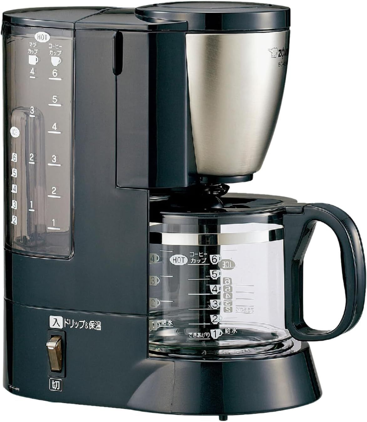 象印マホービン コーヒーメーカー 6杯用 ステンレスブラック EC-AS60-XB