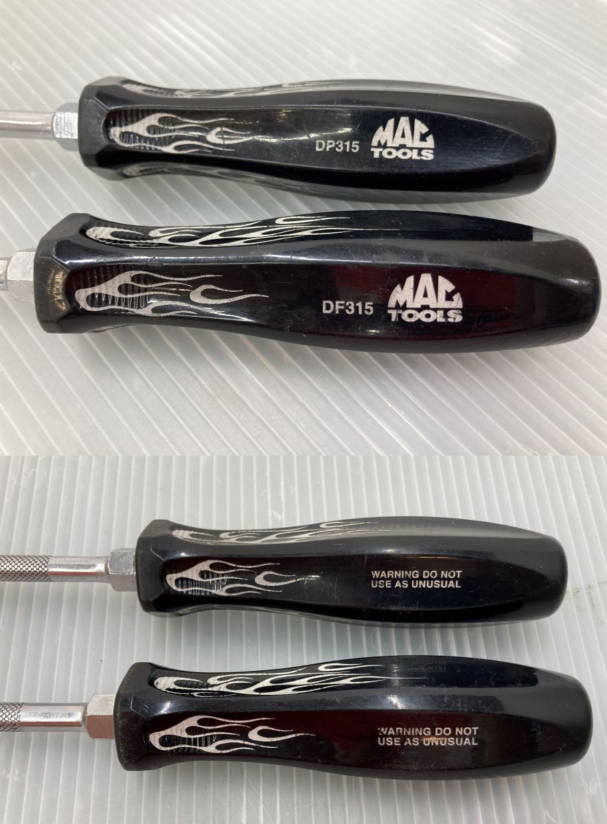 マックツール　MACTOOL　ペンタグリップ　ドライバ6点セット　中古品　プラスドライバ3本/マイナスドライバ3本 マックツール MACTOOL ペンタグリップ ドライバ6点セット 中古品
