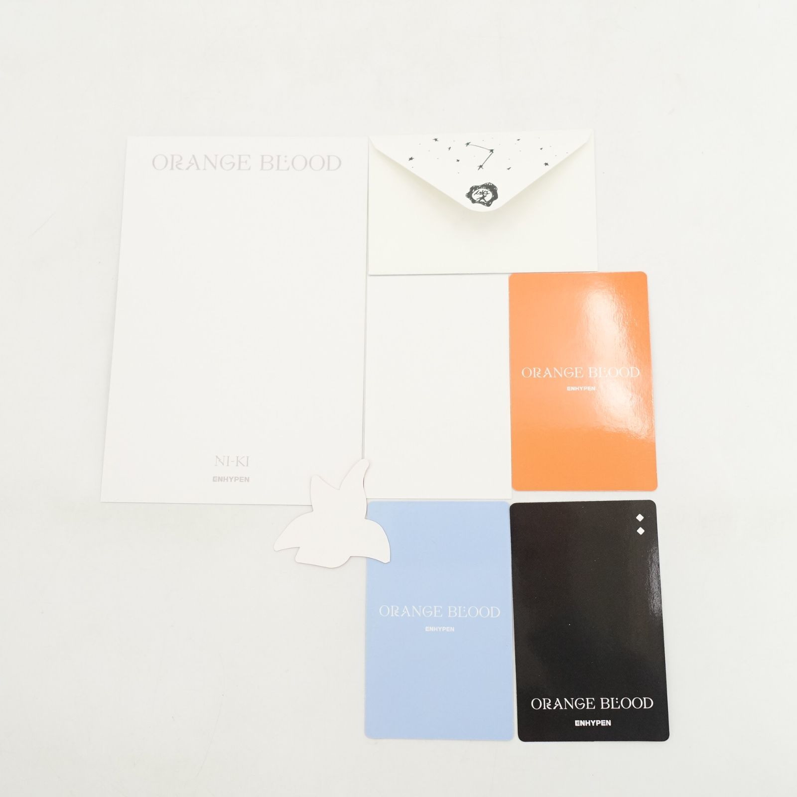 ENHYPEN ニキ ORANGE BLOOD ENGENE Weverse Albums ver. トレカ フォト