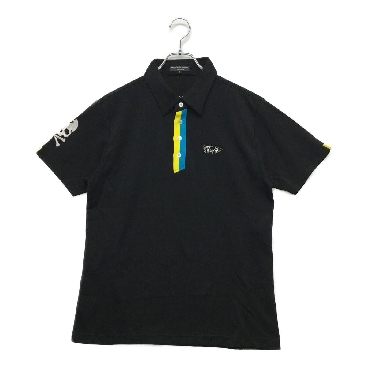 中古 メンズ ダンスウィズドラゴン DANCE WITH DRAGON 半袖ポロシャツ 3(L) 黒 ブラック
