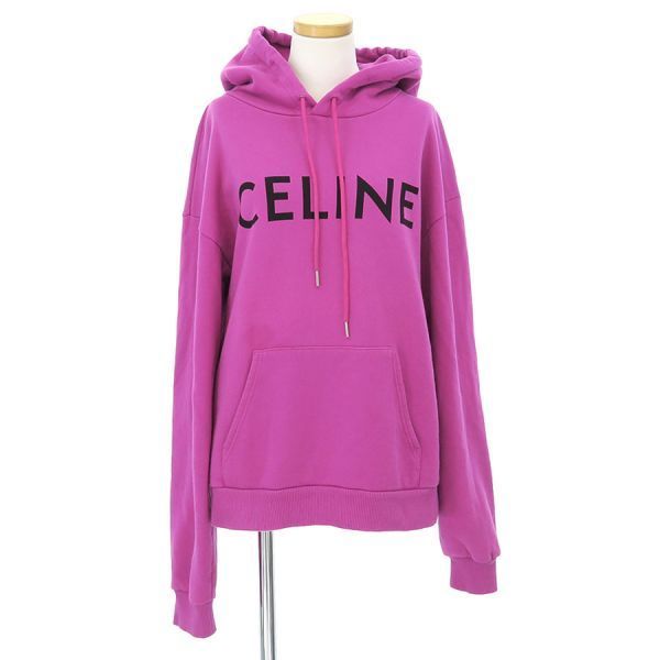 CELINE ピンク ロゴパーカー XS セリーヌ パーカー ピンク XS メンズ - メルカリ