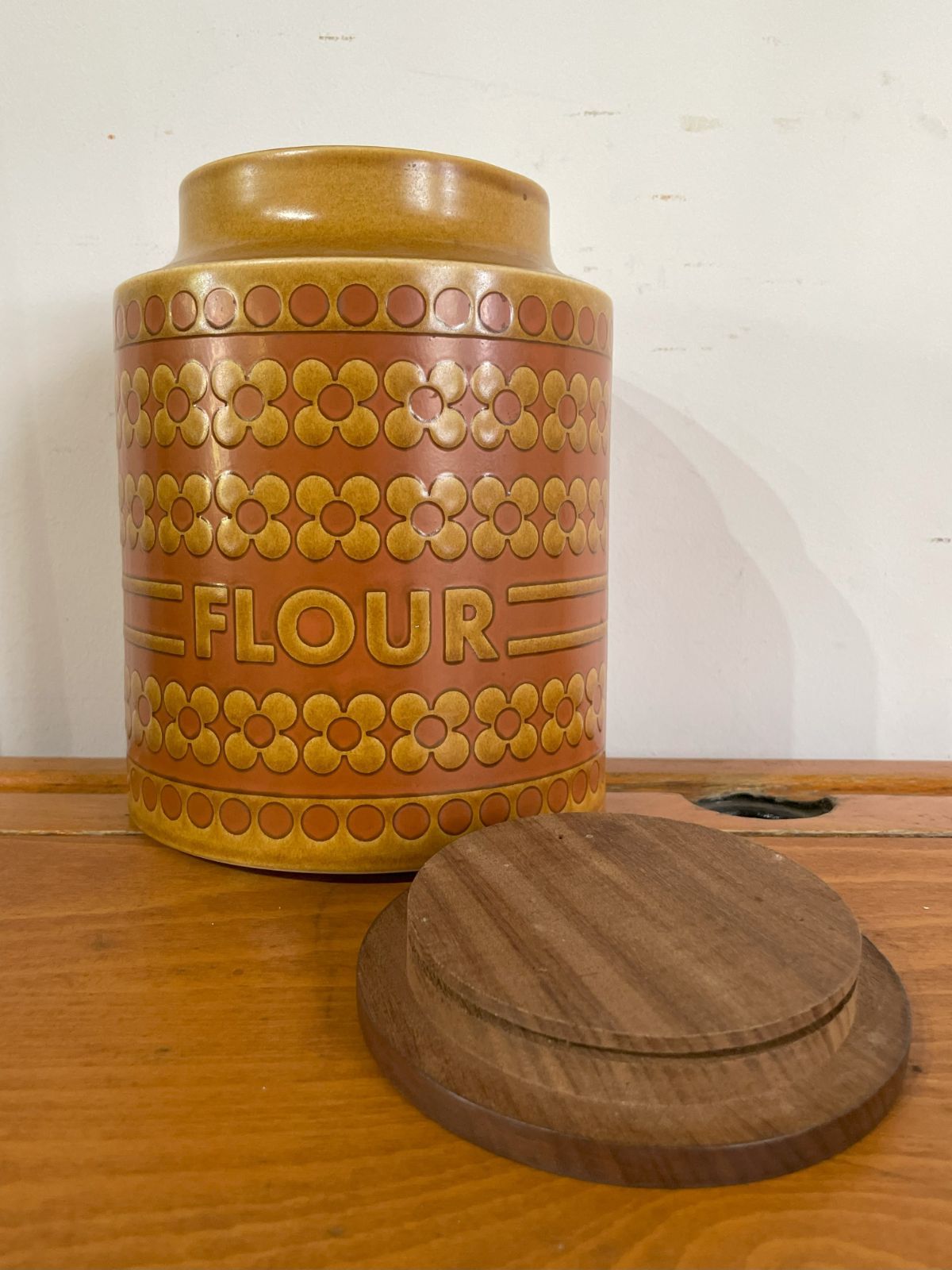 Hornsea ホーンジー　キャニスター　小麦Flour イギリスヴィンテージ イギリス Hornsea ホーンジー キャニスター 小麦 / ブリティッシュ