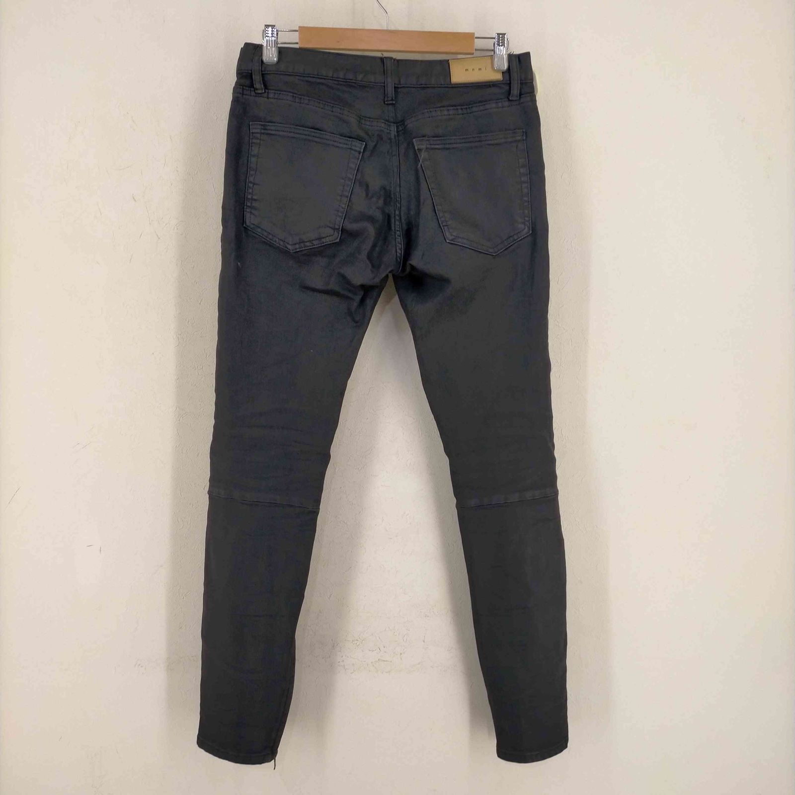 ミニマル mnml コーティングデニムパンツ 裾ジップ メンズ 32