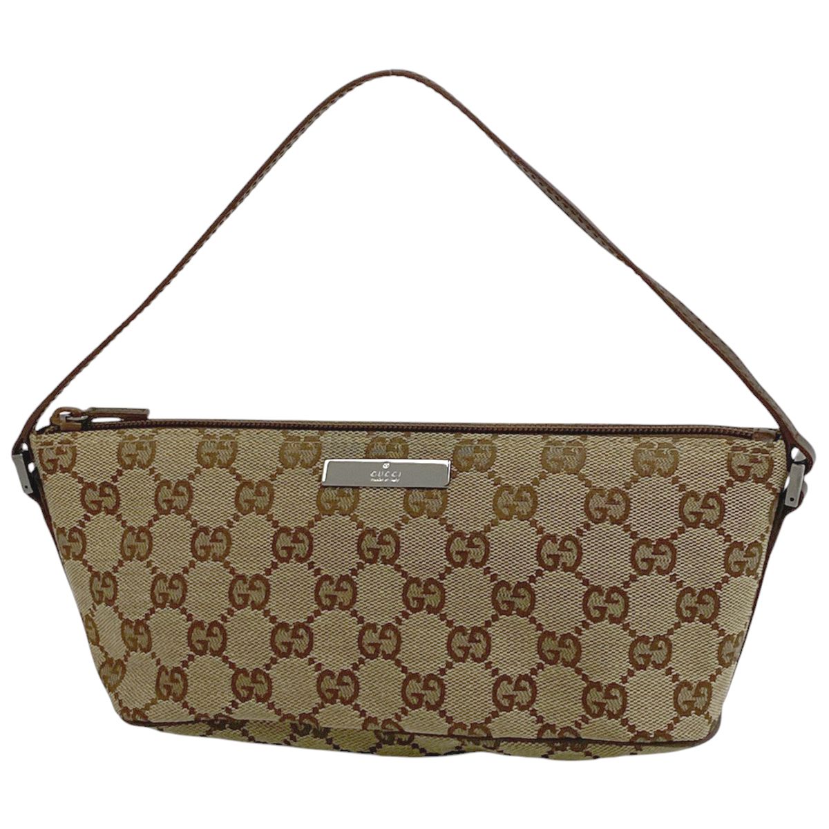 グッチ GUCCI GG柄 ハンドバッグ アクセサリーポーチ ハンドバッグ GGキャンバス ブラウン 07198 レディース