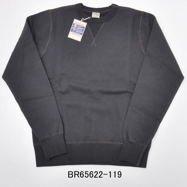 バズリクソンズ BR65622-119 無地 セットイン スウェット（トレーナー） ブラック