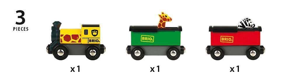 BRIO (ブリオ) WORLD サファリトレイン [3両編成] 対象年齢 3歳~ (電車のおもちゃ 木のレール 機関車) 33722 - メルカリ