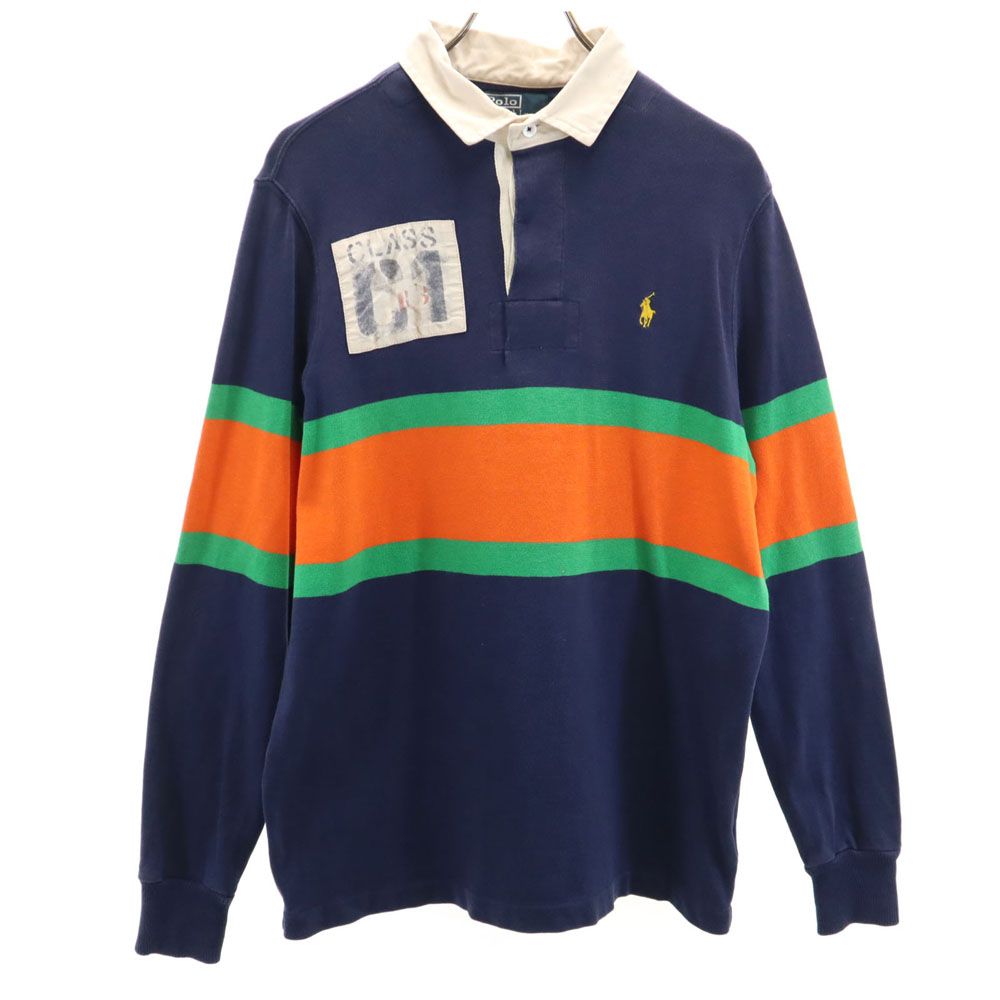ポロバイラルフローレン 長袖 ラガーシャツ M ネイビー系 Polo by