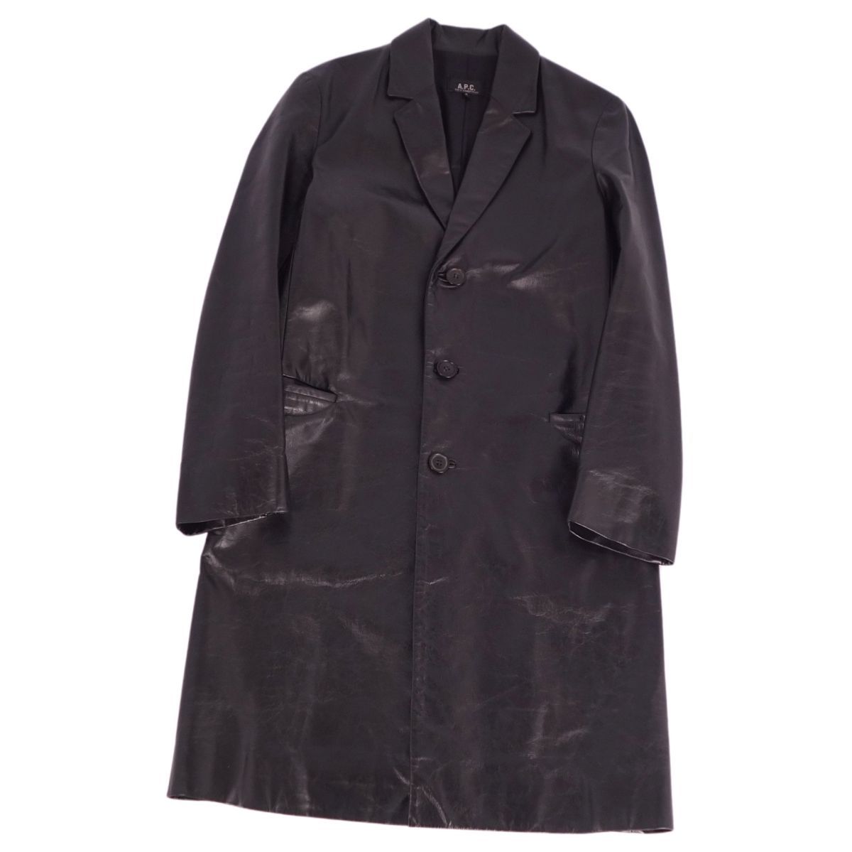 アーペーセー A.P.C コート ロングコート チェスターコート レザーコ