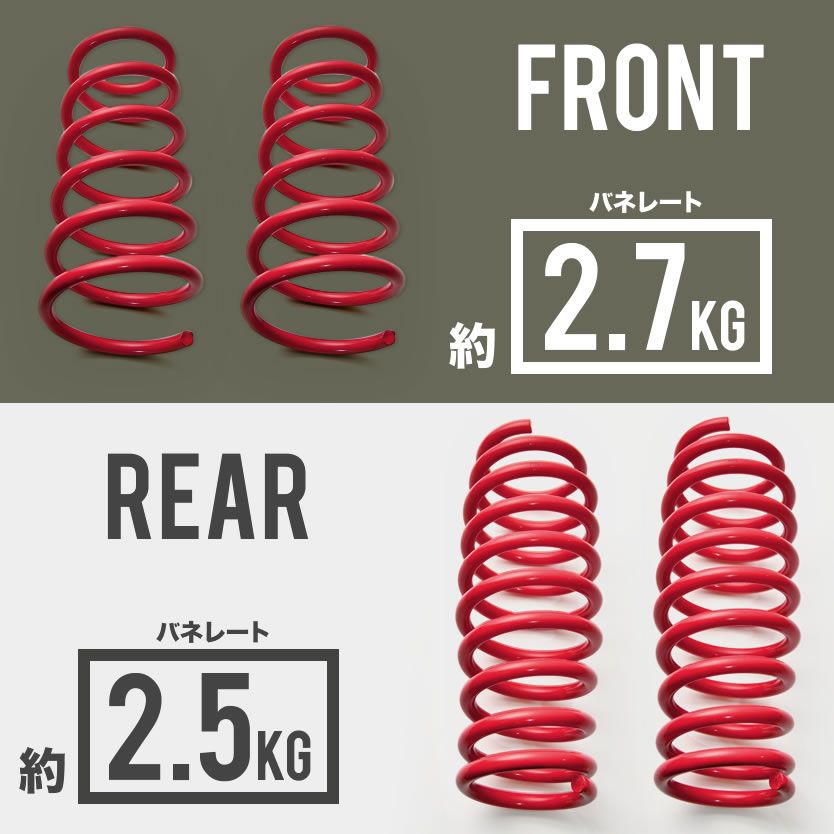 DA64V DA64W エブリイバン エブリイワゴン サスペンション 35mm リフトアップ サスペンション 1台分4本セット インチアップ ばね FFCRYSTALESIA_COM