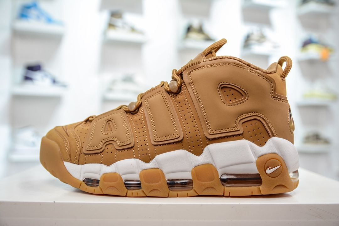 NIKE AIR MORE UPTEMPO '96 FLAX/FLAX-GUM LIGHT BROWN AA4060-200 ナイキ エア モア アップテンポ `96 フラックス/フラックス-ガム ライト ブラウン