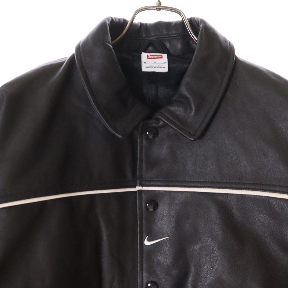 SUPREME (シュプリーム) 25SS ×NIKE LEATHER VARSITY JACKET