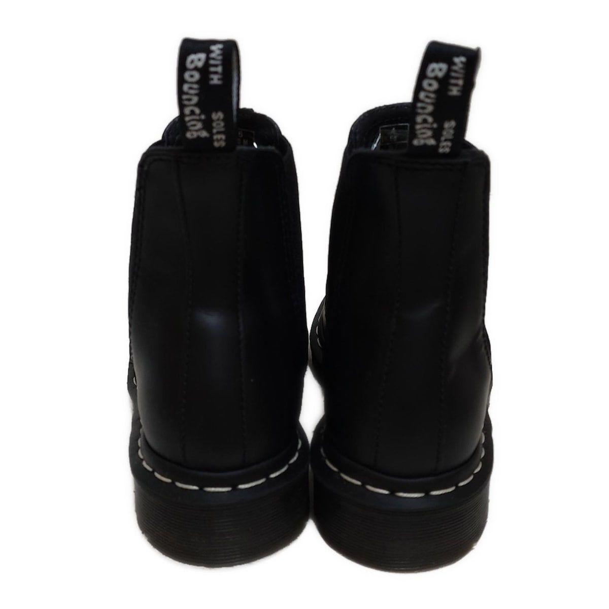 Dr.Martens ドクターマーチン ショートブーツ 37 レディース - 黒 サイドゴア レザー KIN-KAAI_COM