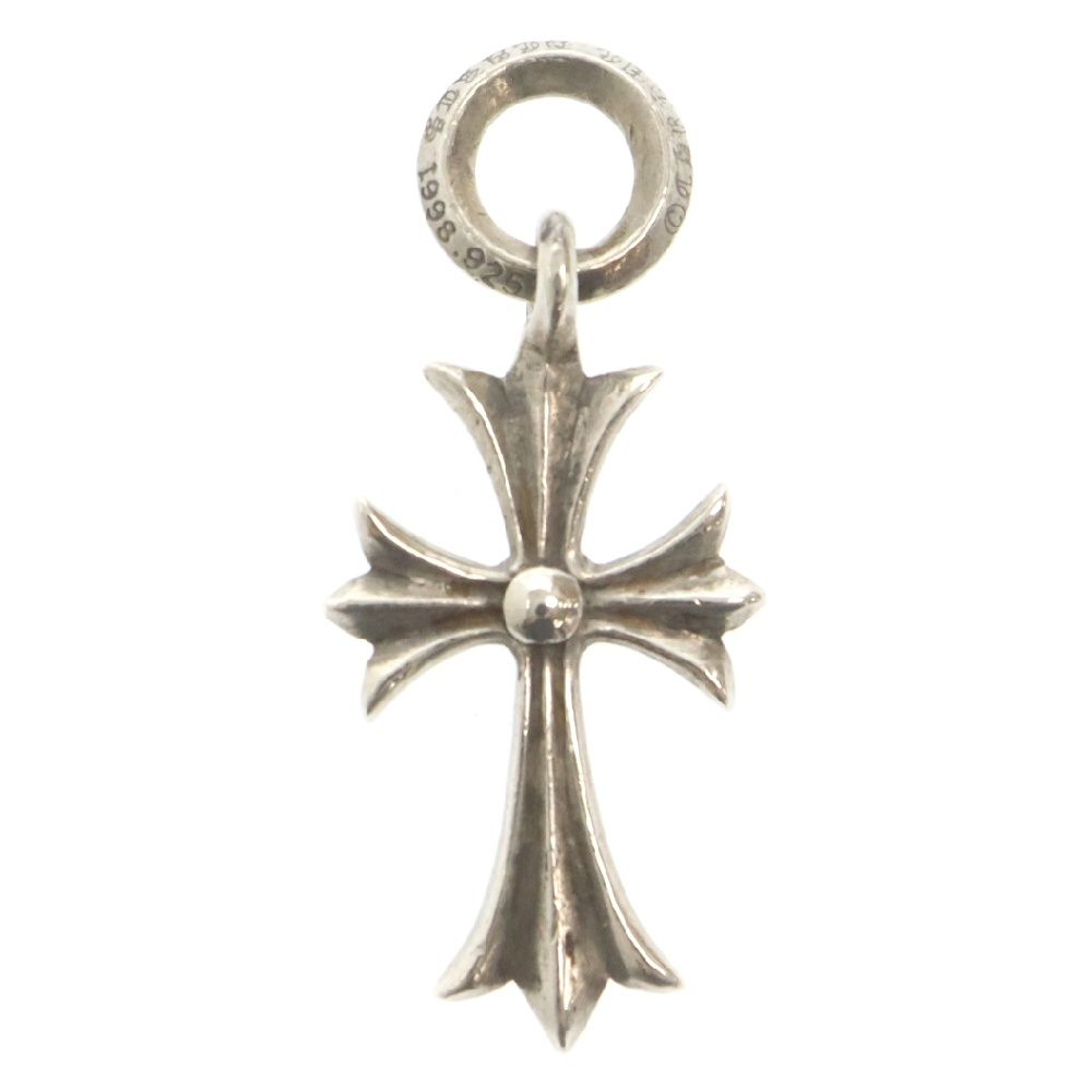 CHROME HEARTS (クロムハーツ) TINY CH CROSS タイニーCHクロスチャーム シルバー ネックレストップ シルバー