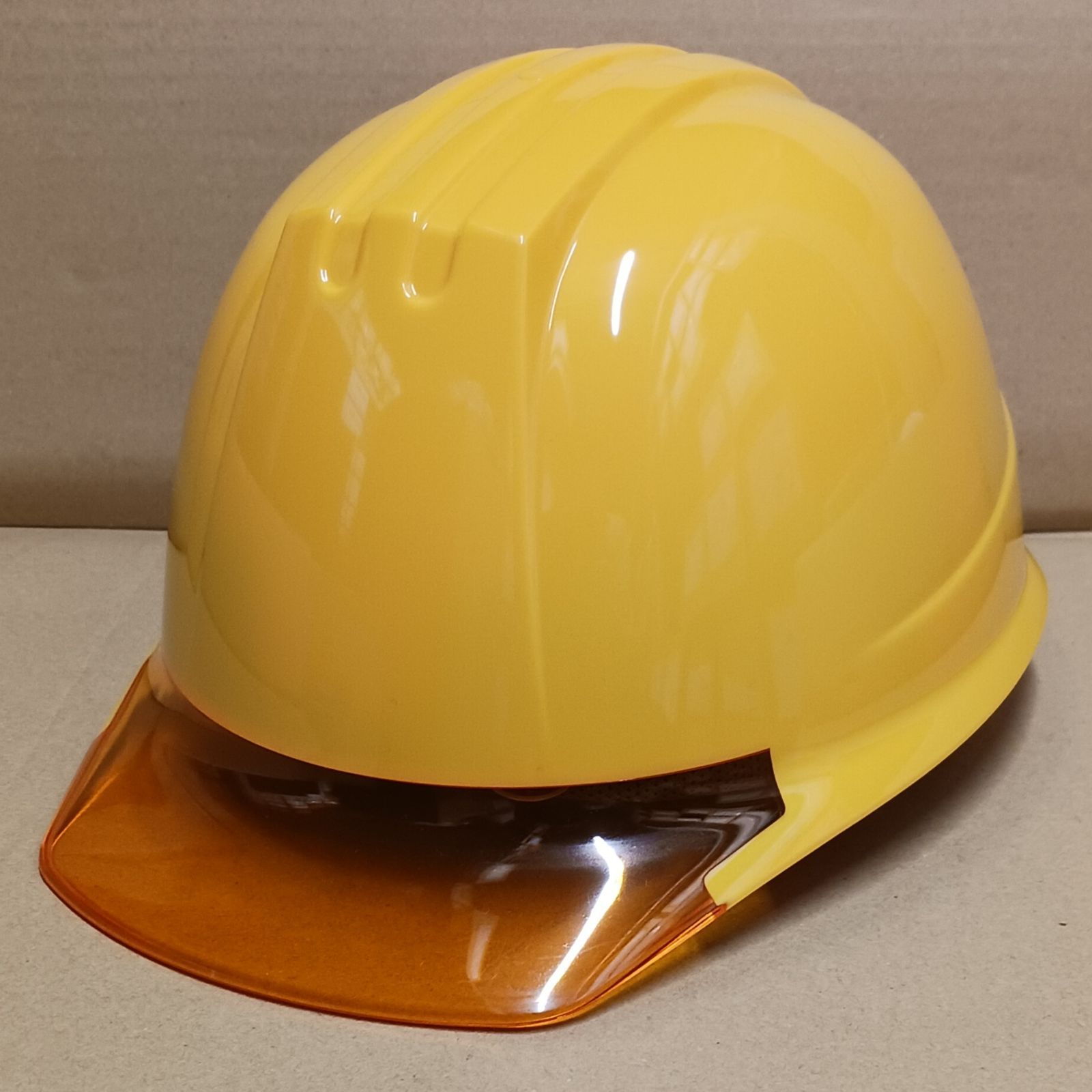 送料込み 新品 未使用 ヘルメット 141-EZV(EPA) 帽体：イエロー ひさし 