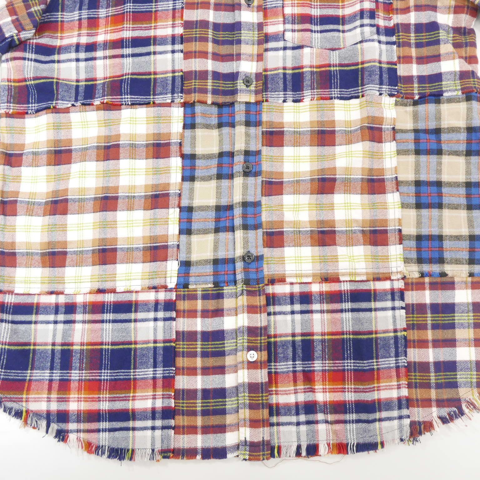 17SS ELVIRA エルビラ PATCHWORK SS SHIRT コットン 半袖 17SS ELVIRA エルビラ PATCHWORK SS SHIRT コットン 半袖