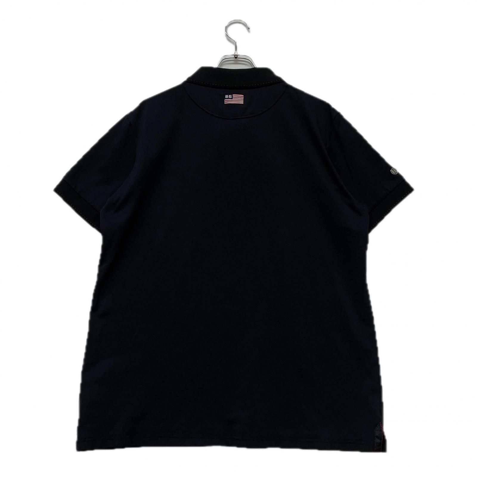 中古 メンズ ブリーフィング BRIEFING 半袖ポロシャツ M 紺 ネイビー