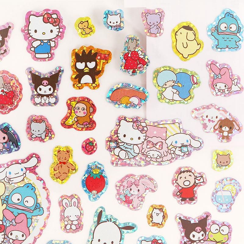 サンリオキャラクターズ 100ピースシール ホログラム キラキラ