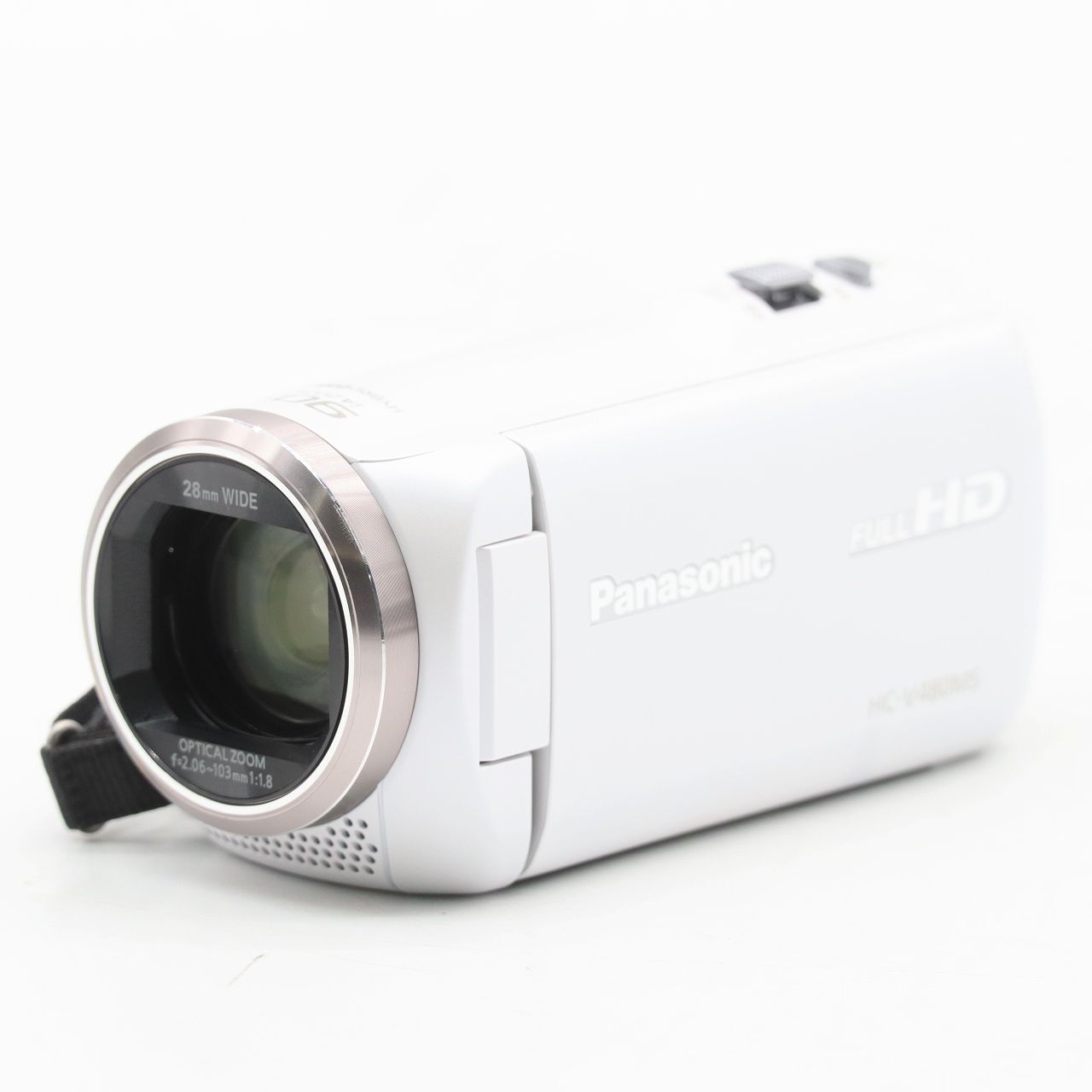 パナソニック HDビデオカメラ V 480 MS 32 GB 高倍率90倍ズーム ホワイト HC W