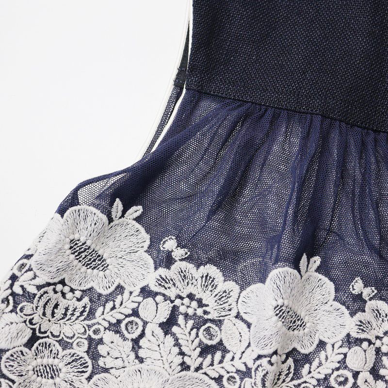 ミナペルホネン　smile flower ワンピース 未使用 ミナペルホネン mina perhonen smile flower ワンピース 36