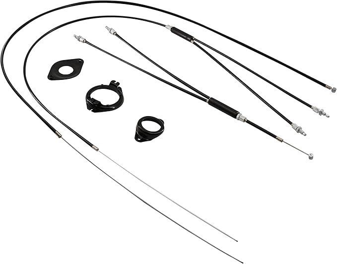 【在庫処分】WEERAS ブレーキケーブル＆ハウジング BMXバイク 自転車 スイベルブレーキケーブル フロント＆リア（上下）スイベル付き