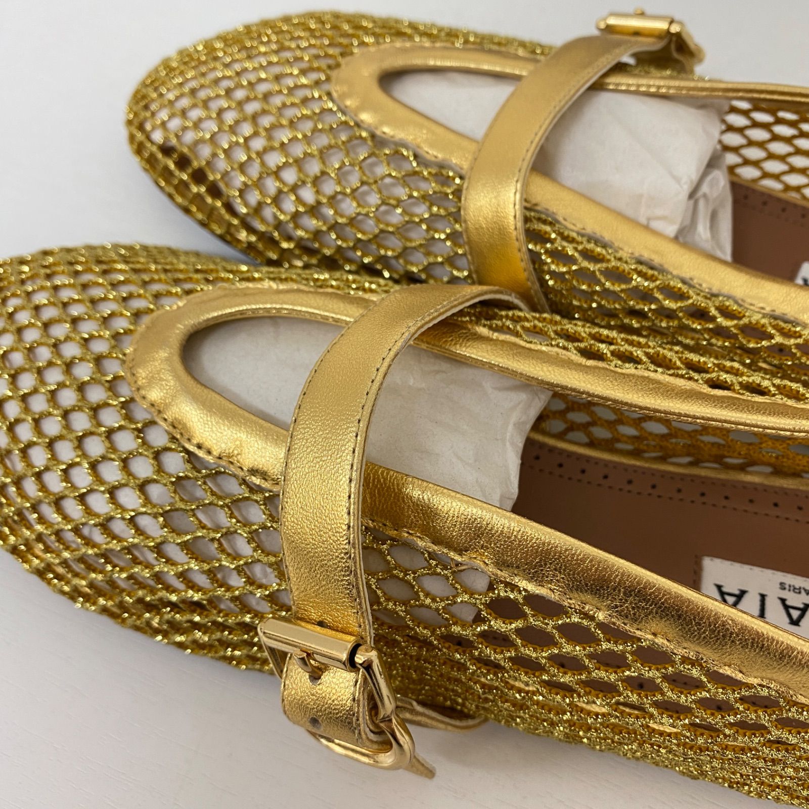 ✨美品✨ ALAIA アライア メッシュ フラットパンプス サンダル