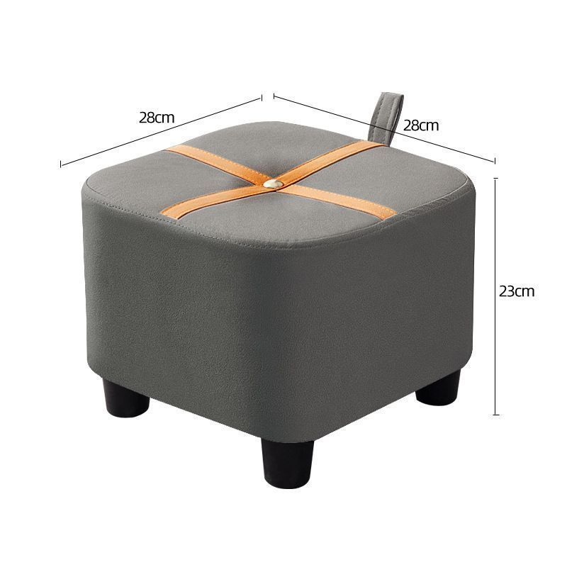 小さなスツール フットスツール ミニソファ 取っ手付き 軽量 持ち運び 正方形 スクエア 高さ 23cm 28cm カラー5種 北欧 クロス