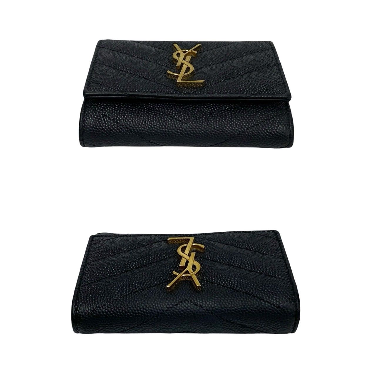 ほぼ未使用 箱 袋付 SAINT LAURENT PARIS サンローランパリ YSL ロゴ