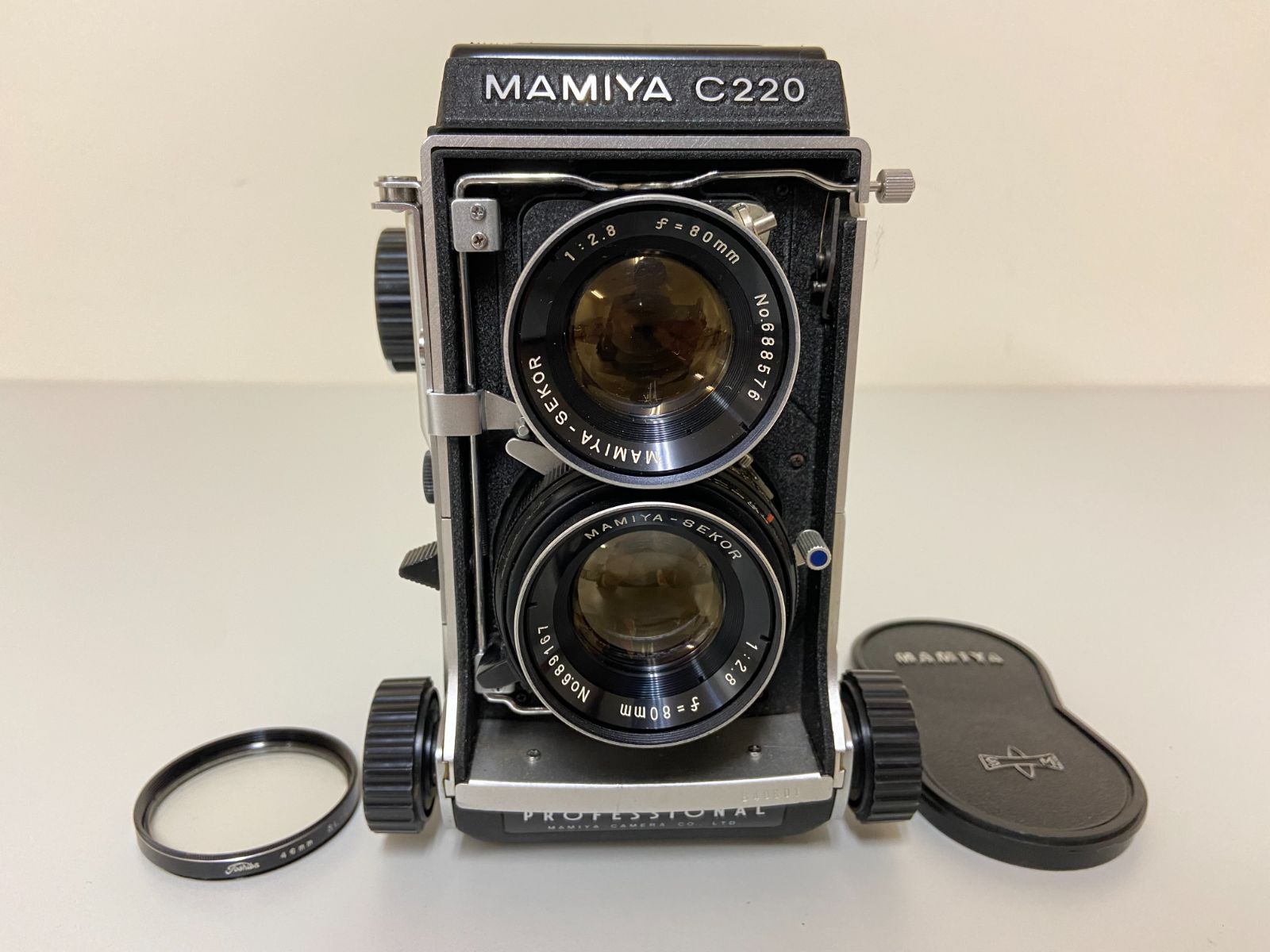 P903】中古品 MAMIYA マミヤ 二眼レフカメラ C220 professional 80mm