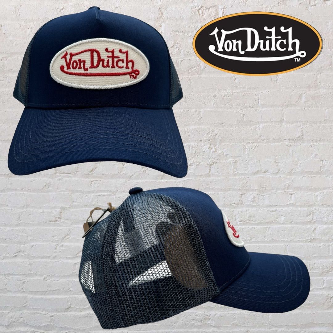 サマーセール 新品 Von Dutch メッシュキャップ ネイビー ボンダッチ
