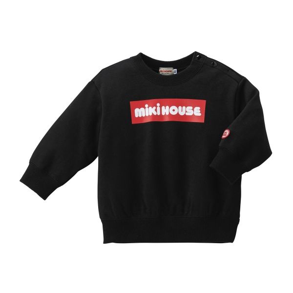 MIKIHOUSE ロゴトレーナー 120cm ミキハウス正規販売店/ミキハウス mikihouse ボックスロゴ