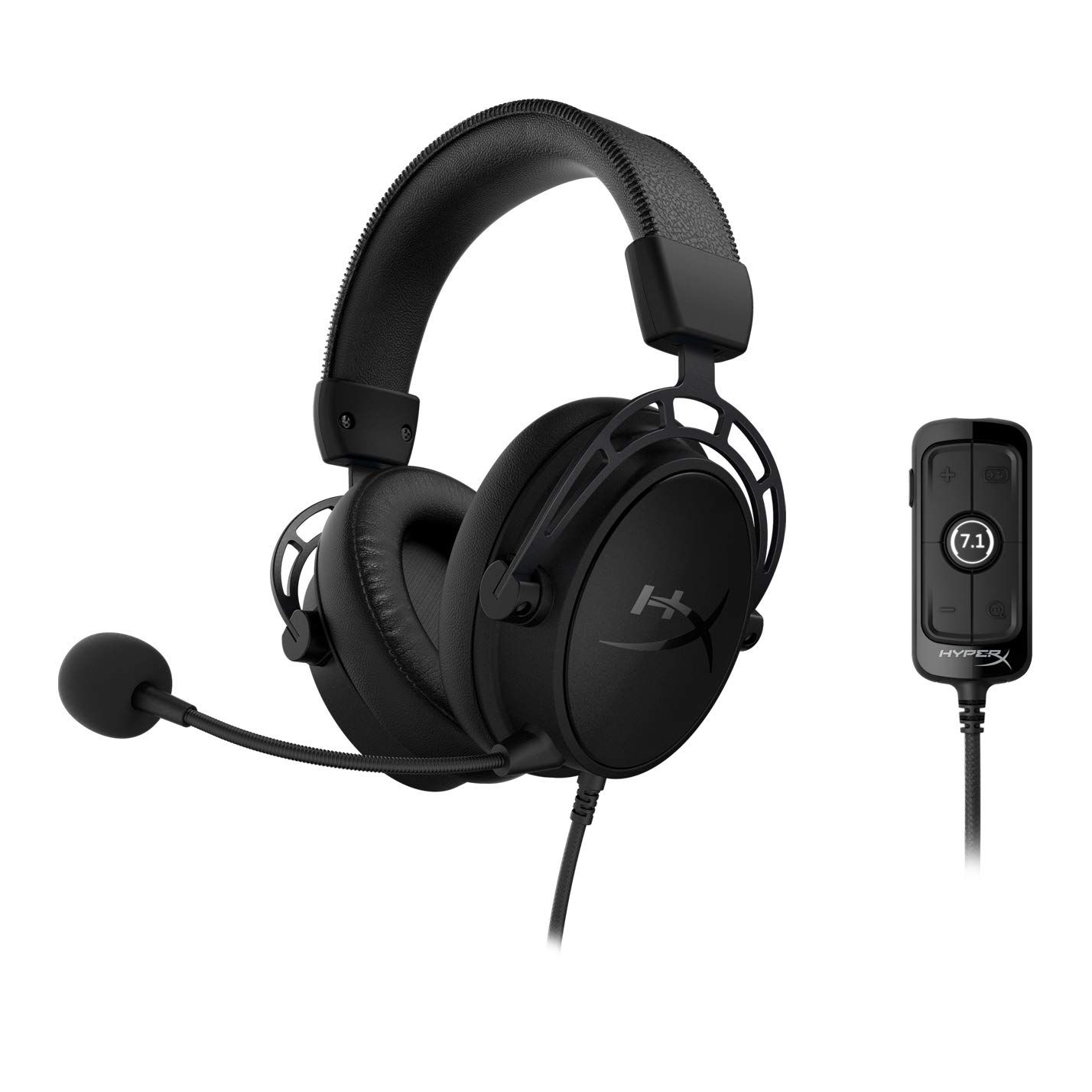 HyperX Cloud Alpha S ゲーミング ヘッドセット 7.1サラウンドサウンド 低音調節スライダー ブラック 2年保証 HX-HSCAS-BK/WW ( 4P5L2AA ) [Cloud Alpha S ブラック]