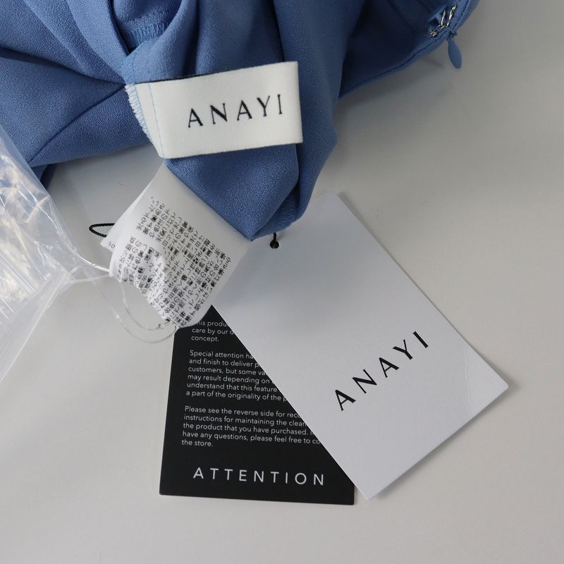 アナイ ANAYI 未使用 2023SS アムンゼンベルト付き切り替えワンピース