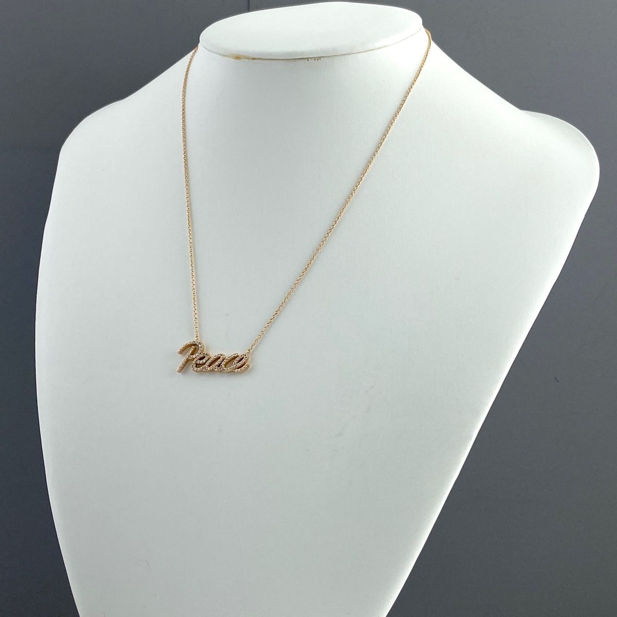 ティファニー TIFFANY&Co. グラフィティ ピース ネックレス PG ピンク 