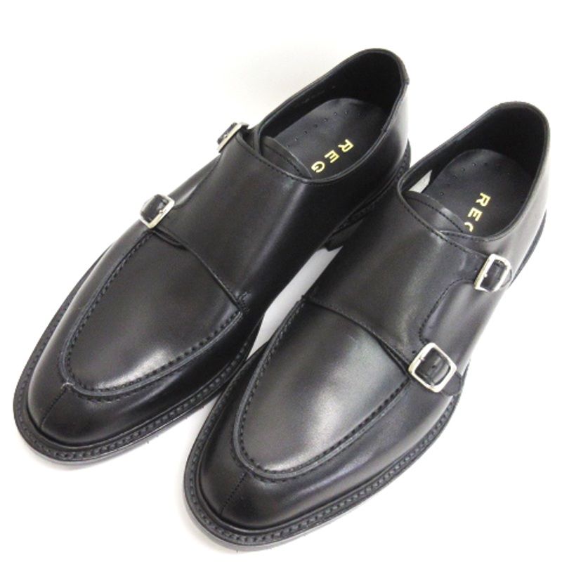 【美品着用3回】REGAL 37TRBCダブルモンクストラップ 25.5 REGAL ダブルモンクストラップ（つま先・踵：スクラッチタフ