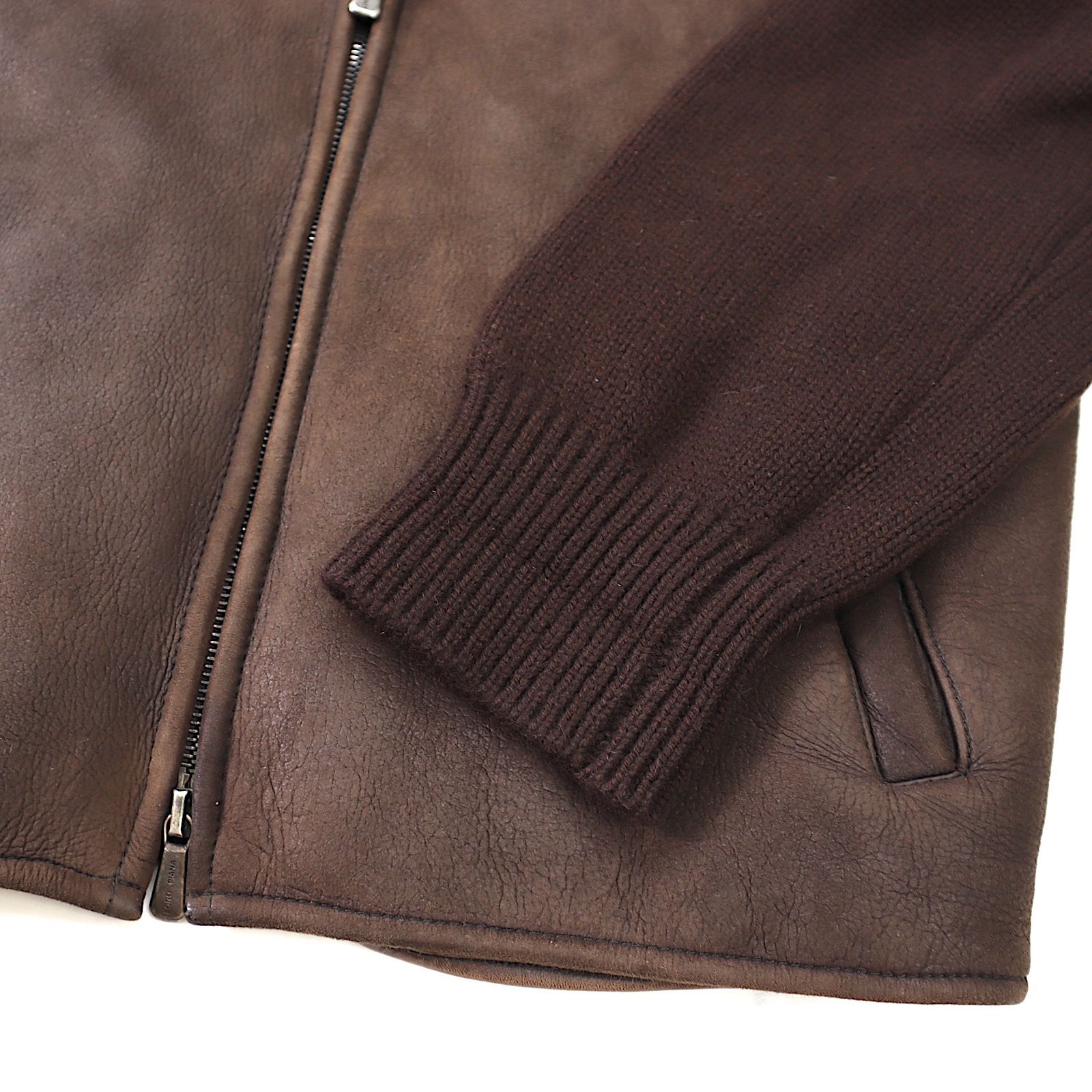 美品 ロロピアーナ Loro Piana イタリア製 最高級 ラムスキン レザー 