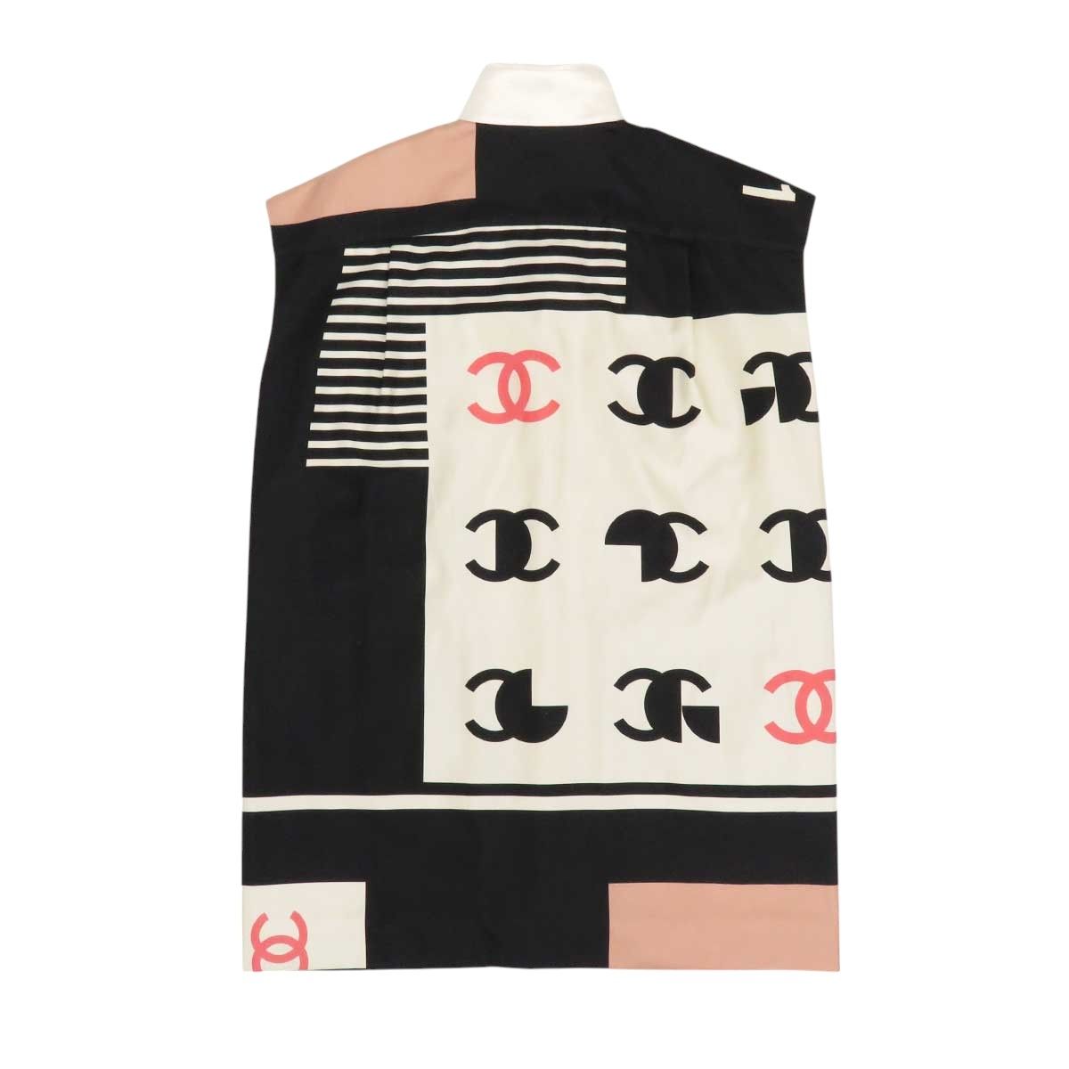 極美品✨ シャネル 2010C ココマーク シルク ノースリーブ ブラウス 極美品✨ シャネル 2010C ココマーク シルク ノースリーブ ブラウス