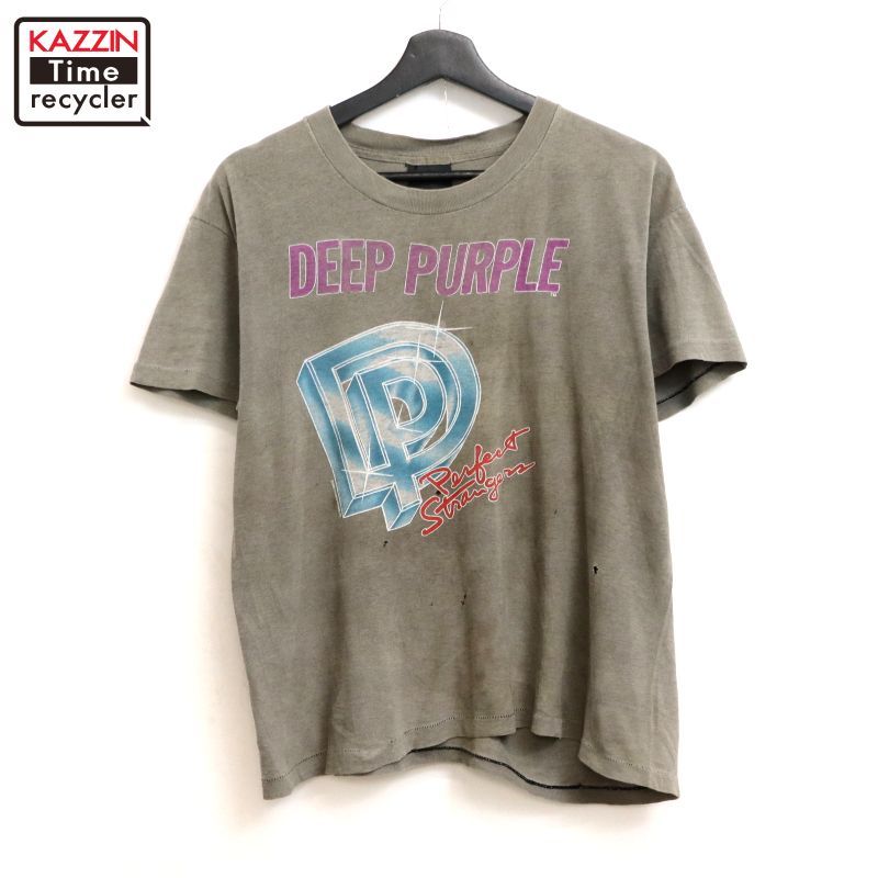 【希少】★80年代ヴィンテージ★　ディープパープル　バンドTシャツ　MJ26 Deep Purple” rapture of the deep T-Shirt / [ディープパープル