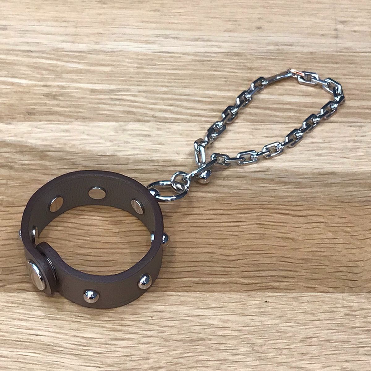 エルメス グローブホルダー バッグチャーム スタッズ エトゥープ スイフト エトープ シルバー金具 レディース 06558
