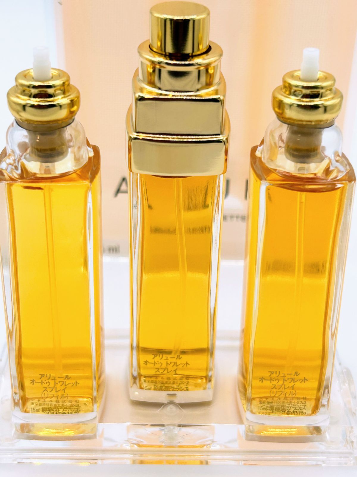 新品 シャネル アリュール オードトワレ 香水 15ml 3本 本体 リフィル