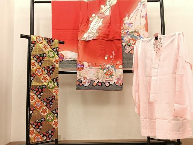 平和屋着物[]七五三 女の子 3歳 祝着 三つ身 長襦袢・帯セット