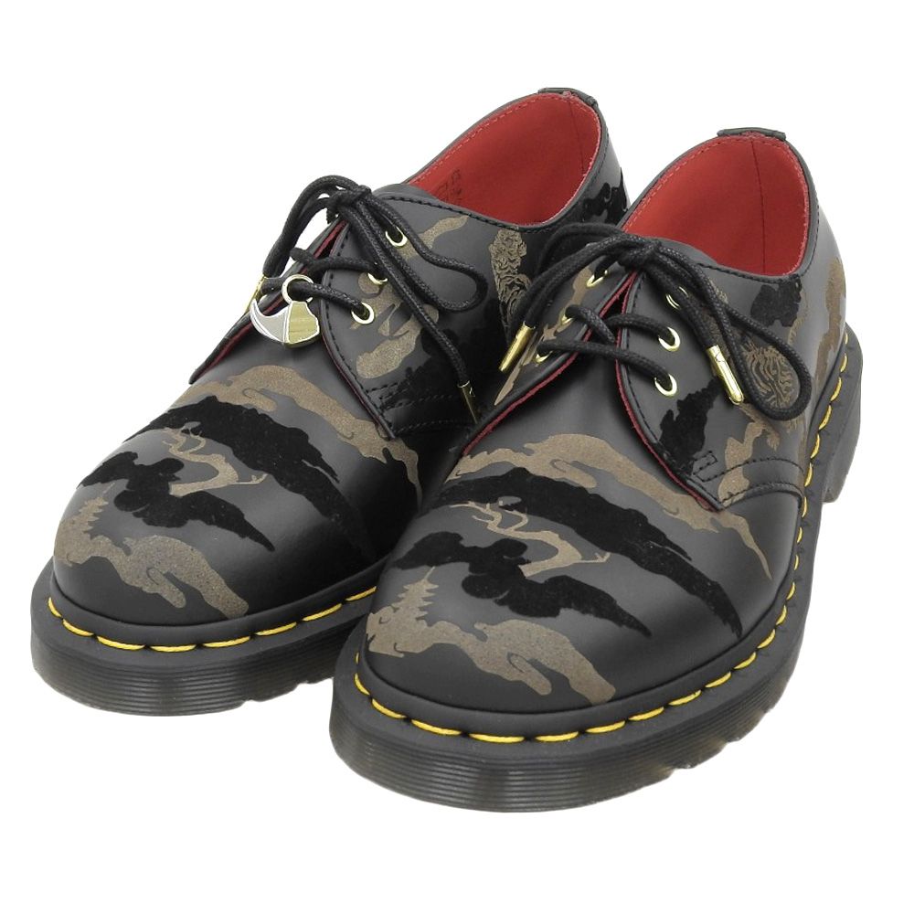 Dr.Martens ドクターマーチン 新品同様 DR. MARTENS ドクターマーチン YEAR OF THE TIGER 虎柄 3ホールシューズ  レディース ブラック UK5 GV01X UK5 - メルカリ